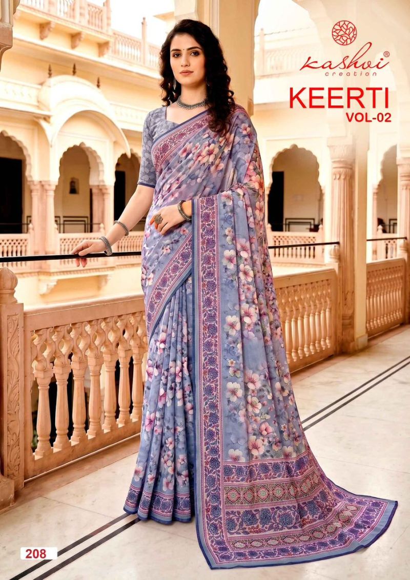 Kashvi Keerti Vol 2 Raga Digital Printed Saree Catalog — Wholesale Sarees, Vardan Ethnic wholesale from Surat — view 3