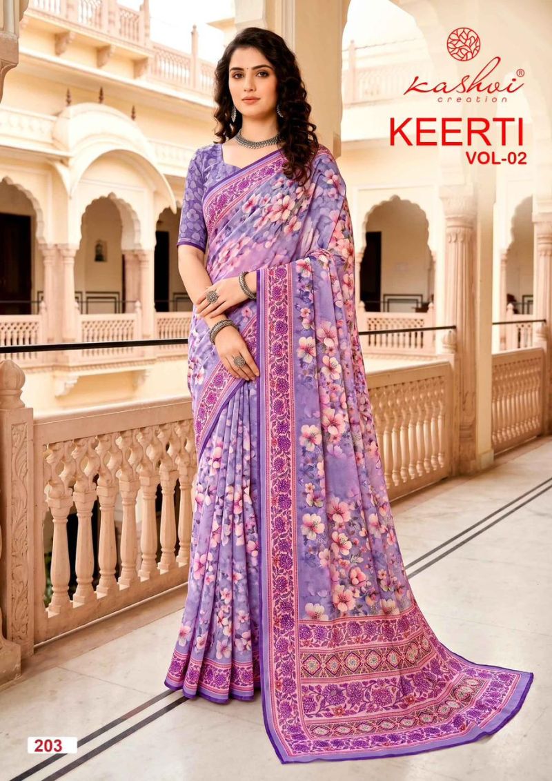 Kashvi Keerti Vol 2 Raga Digital Printed Saree Catalog — Wholesale Sarees, Vardan Ethnic wholesale from Surat — view 5