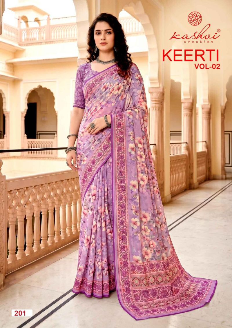 Kashvi Keerti Vol 2 Raga Digital Printed Saree Catalog — Wholesale Sarees, Vardan Ethnic wholesale from Surat — view 6