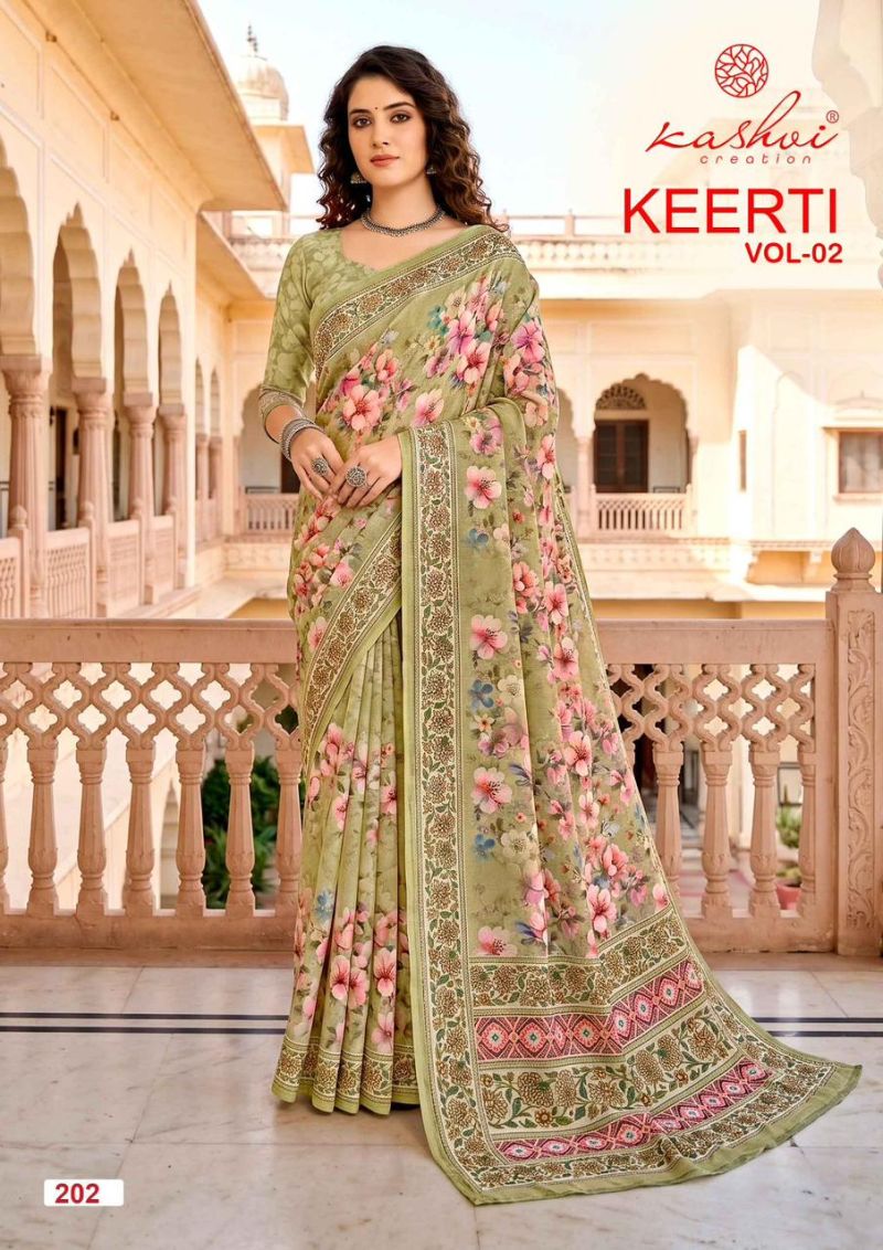 Kashvi Keerti Vol 2 Raga Digital Printed Saree Catalog — Wholesale Sarees, Vardan Ethnic wholesale from Surat — view 7