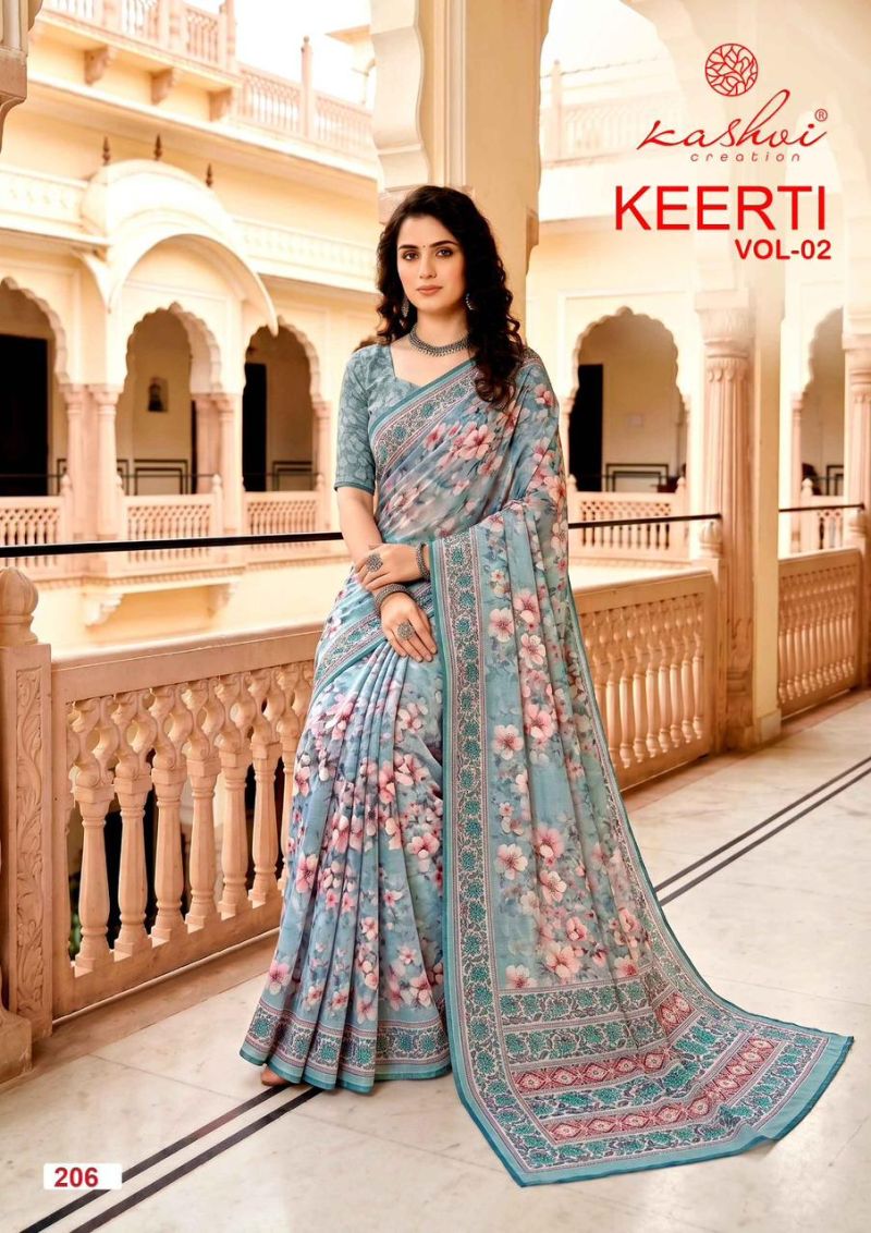 Kashvi Keerti Vol 2 Raga Digital Printed Saree Catalog — Wholesale Sarees, Vardan Ethnic wholesale from Surat — view 8