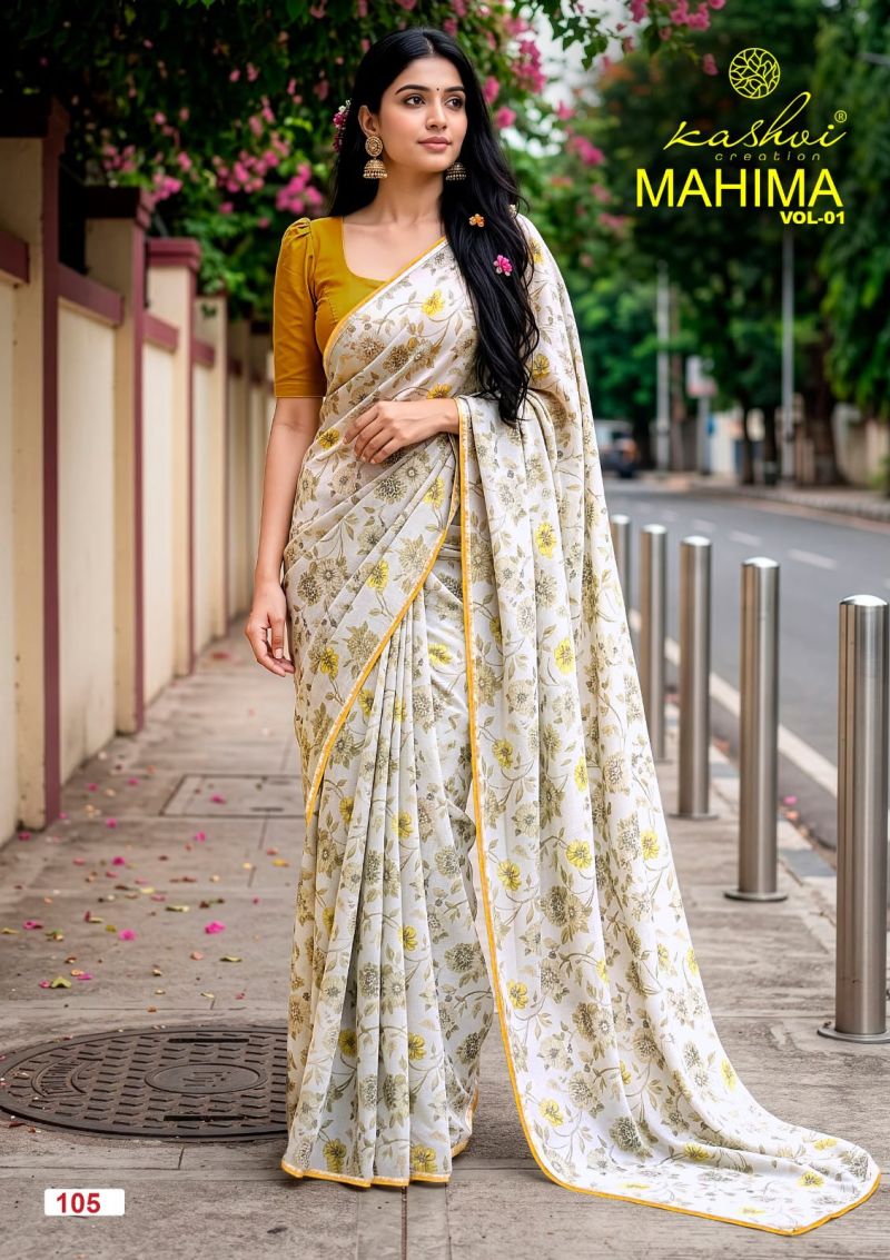 Kashvi Mahima Vol 1 Georgette Printed Saree Catalog