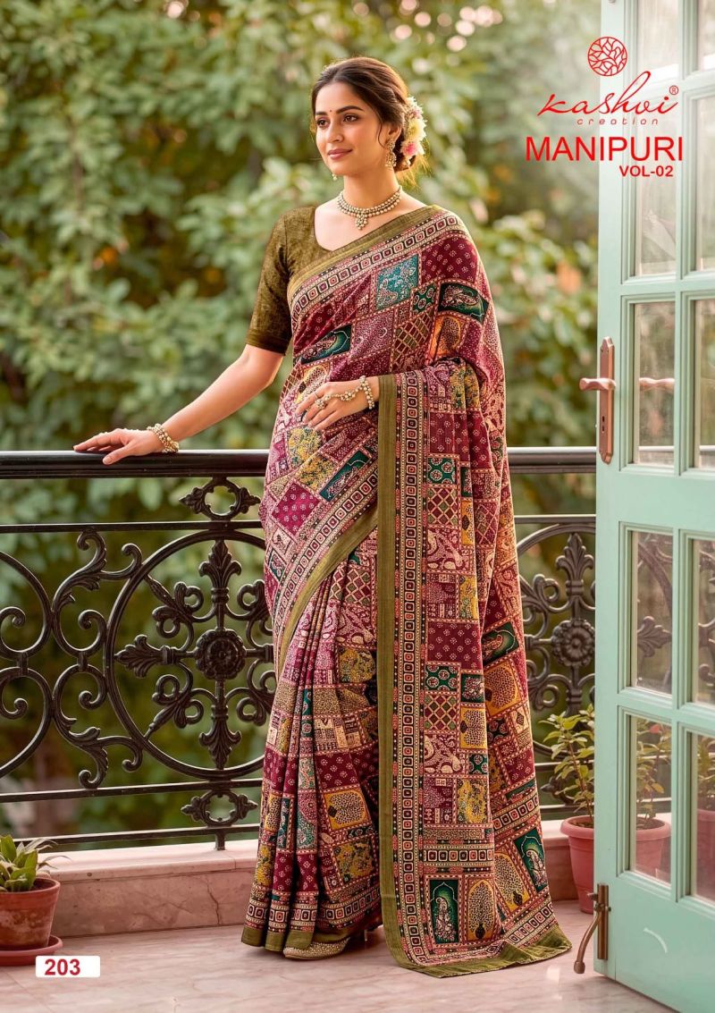 Kashvi Manipuri Vol 2 Manipuri Digital Printed Saree Catalog