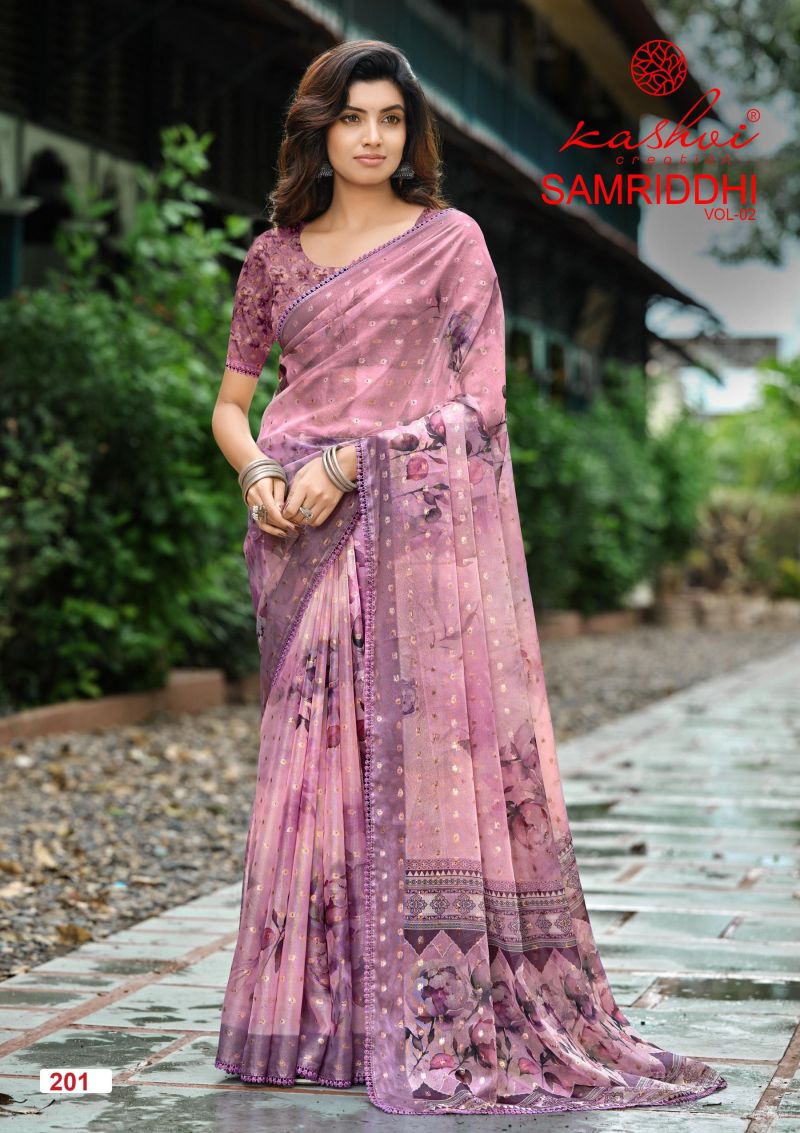 Kashvi Samriddhi Vol 2 Nc Moss Butti Work Saree Collection — Wholesale Sarees, Kashvi wholesale from Surat — view 8