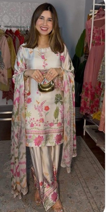 Khas 84 To 87 Modal Satin Teady Digital Printed Salwar Kameez Set