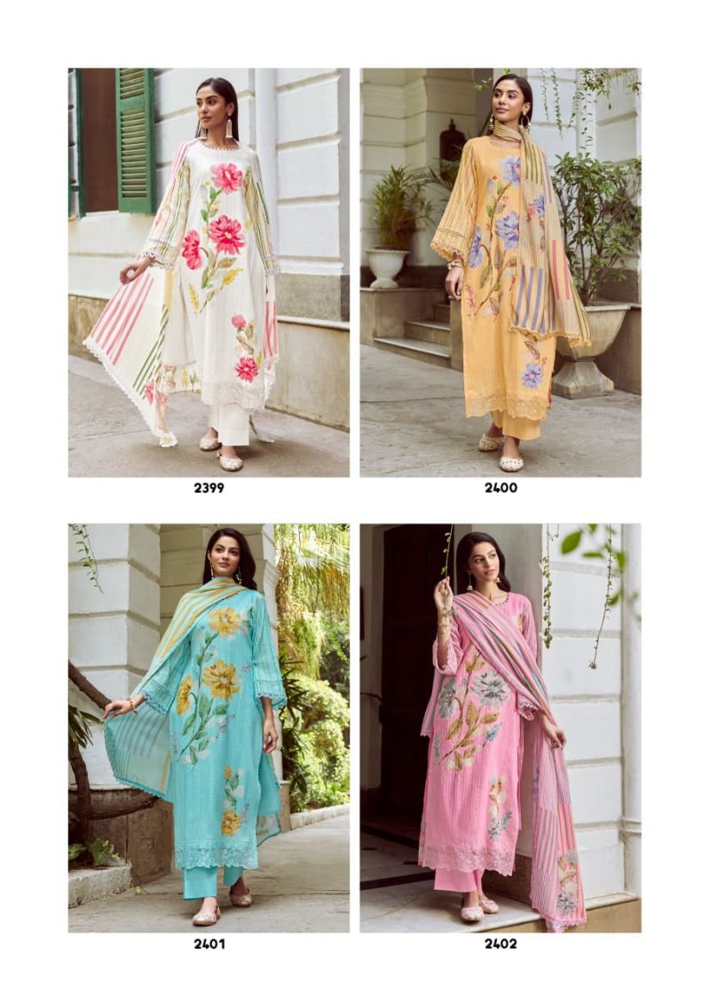 Kimora Gulabi Vol 89 Pure Cotton Digital Printed Salwar Kameez — Wholesale Dress Material, Kimora wholesale from Surat — view 5