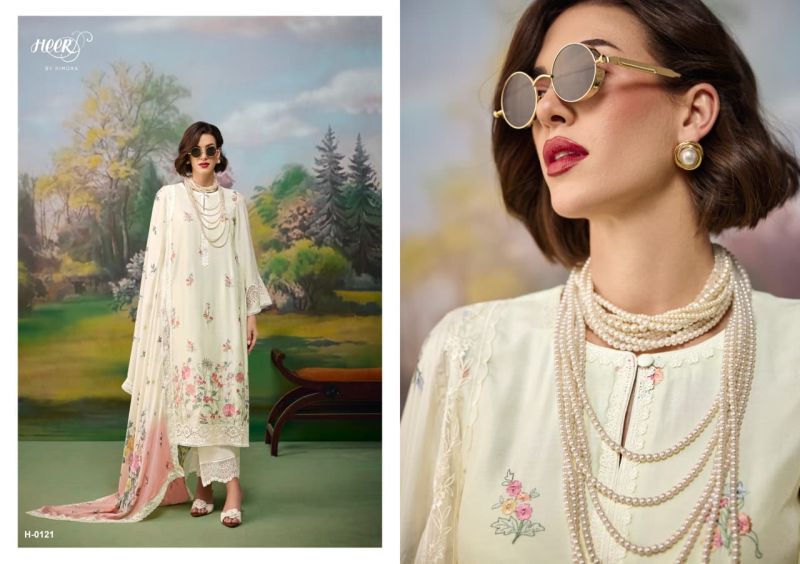 Kimora Heer Jaani Vol 256 Muslin Resham Embroidered Salwar Suit — Wholesale Salwar Suits, Kimora wholesale from Surat — view 9