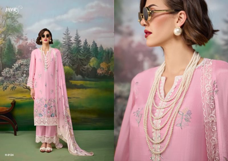 Kimora Heer Jaani Vol 256 Muslin Resham Embroidered Salwar Suit — Wholesale Salwar Suits, Kimora wholesale from Surat — view 6