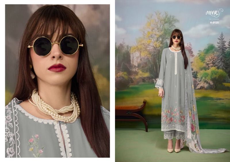 Kimora Heer Jaani Vol 256 Muslin Resham Embroidered Salwar Suit — Wholesale Salwar Suits, Kimora wholesale from Surat — view 5