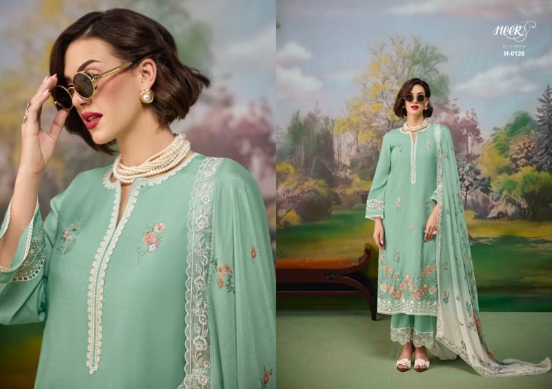 Kimora Heer Jaani Vol 256 Muslin Resham Embroidered Salwar Suit — Wholesale Salwar Suits, Kimora wholesale from Surat — view 4