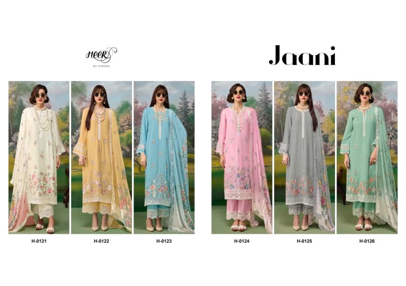 Kimora Heer Jaani Vol 256 Muslin Resham Embroidered Salwar Suit — Wholesale Salwar Suits, Kimora wholesale from Surat — view 10