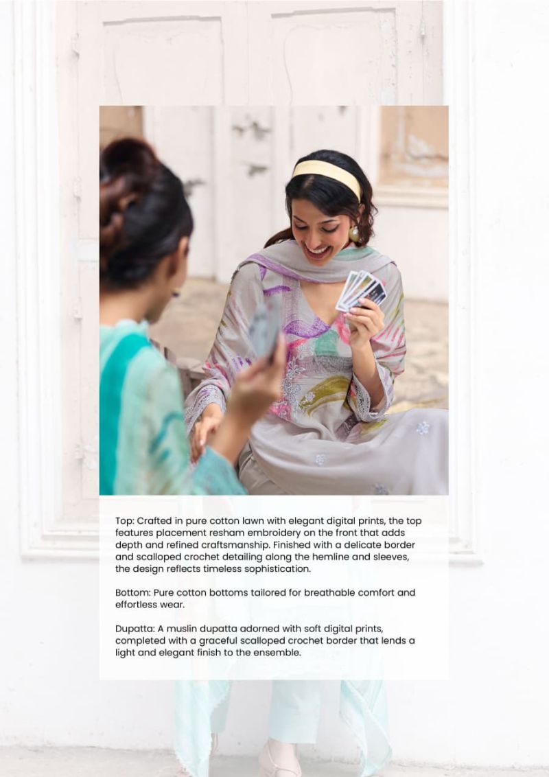 Kimora Ronaq Pure Lawn Cotton Digital Printed Salwar Kameez — Wholesale Salwar Suits, Kimora wholesale from Surat — view 4