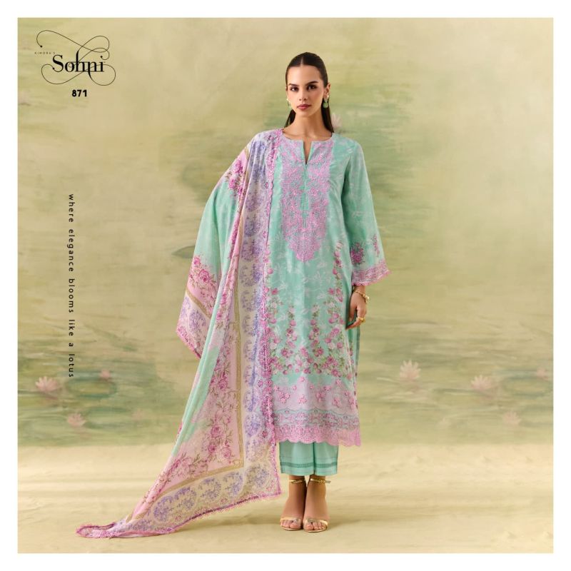 Kimora Sohni Season Muslin Digital Printed Salwar Kameez Catalog — Wholesale Dress Material, Vardan Ethnic wholesale from Surat — view 3