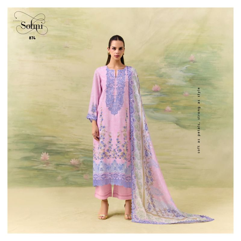 Kimora Sohni Season Muslin Digital Printed Salwar Kameez Catalog — Wholesale Dress Material, Vardan Ethnic wholesale from Surat — view 5