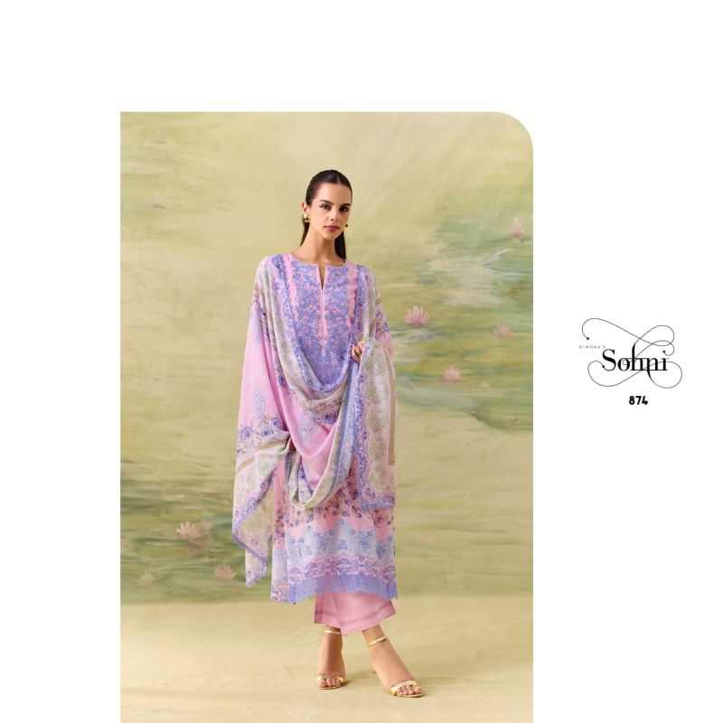 Kimora Sohni Season Muslin Digital Printed Salwar Kameez Catalog — Wholesale Dress Material, Vardan Ethnic wholesale from Surat — view 8