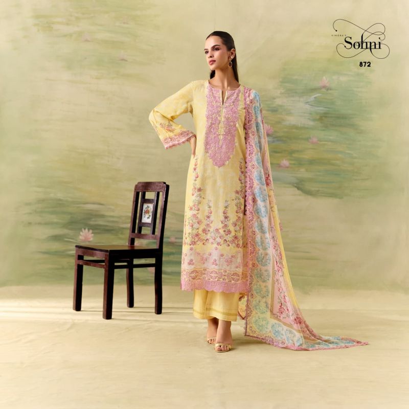 Kimora Sohni Season Muslin Digital Printed Salwar Kameez Catalog — Wholesale Dress Material, Vardan Ethnic wholesale from Surat — view 9
