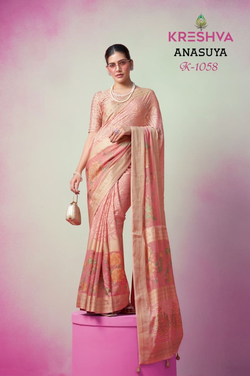 Kreshva Anasuya Pv Georgette Luxury Printed Saree