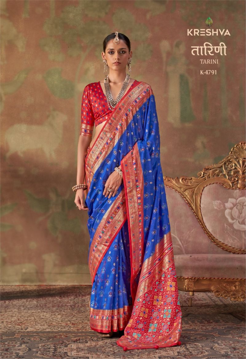 Kreshva Tarini Silk Classic Patola Design Saree Collection — Wholesale Sarees, Kreshva wholesale from Surat — view 2