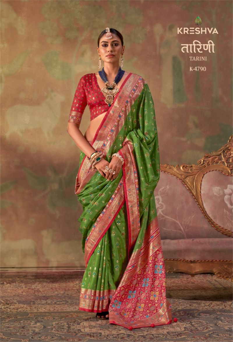 Kreshva Tarini Silk Classic Patola Design Saree Collection