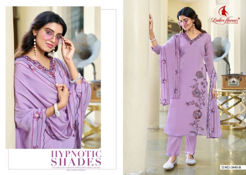 Ladies Flavour Mul Chanderi Embroidered Readymade Salwar Suit — Wholesale Kurtis, Mittoo wholesale from Surat — view 4