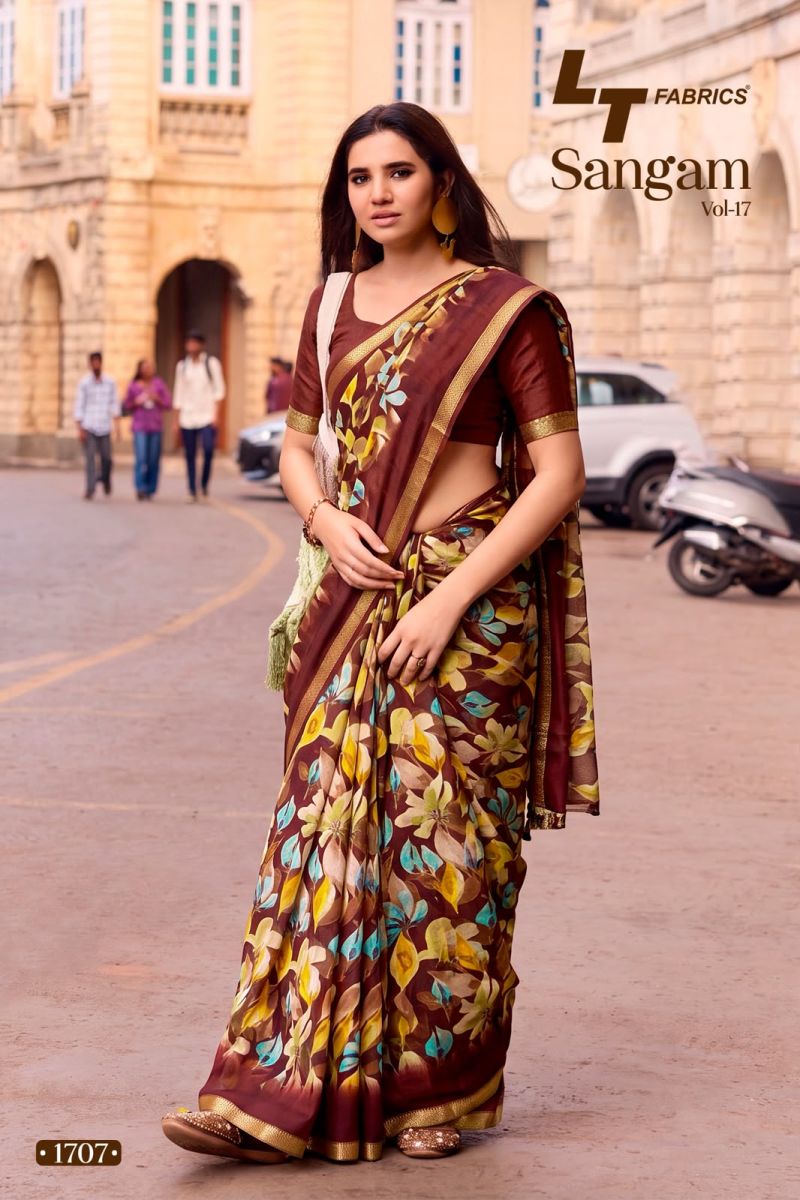 Lt Sangam Vol 17 Micro Printed Saree Collection — Wholesale Sarees, L.T.FASHIONS wholesale from Surat — view 9