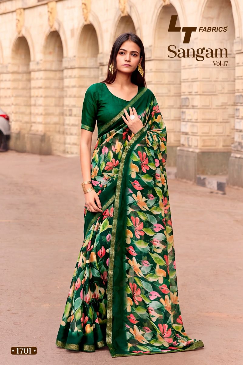 Lt Sangam Vol 17 Micro Printed Saree Collection — Wholesale Sarees, L.T.FASHIONS wholesale from Surat — view 5