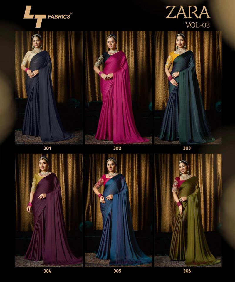 Lt Zara Vol 3 Soft Silk Sequence Fancy Saree Collection — Wholesale Sarees, MPA wholesale from Surat — view 2