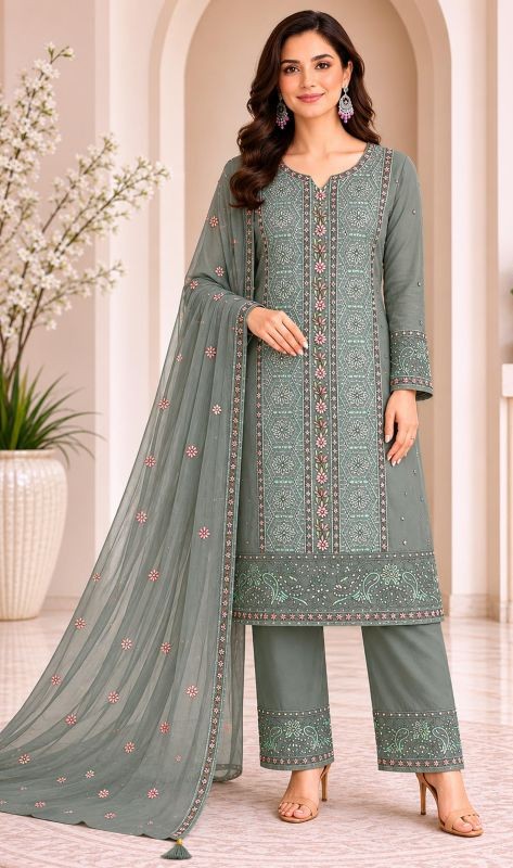 Mah E Rooh 4245 A To D Chiffon Embroidered Salwar Kameez Catalog