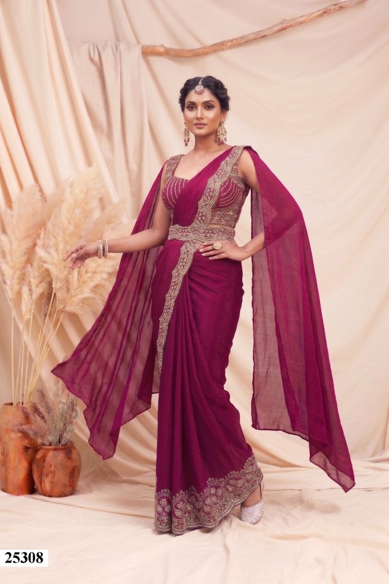 Mahotsav Mohmanthan 23500 Luna Crepe Ready To Wear Silk Saree — Wholesale, Mahotsav wholesale from Surat — view 7