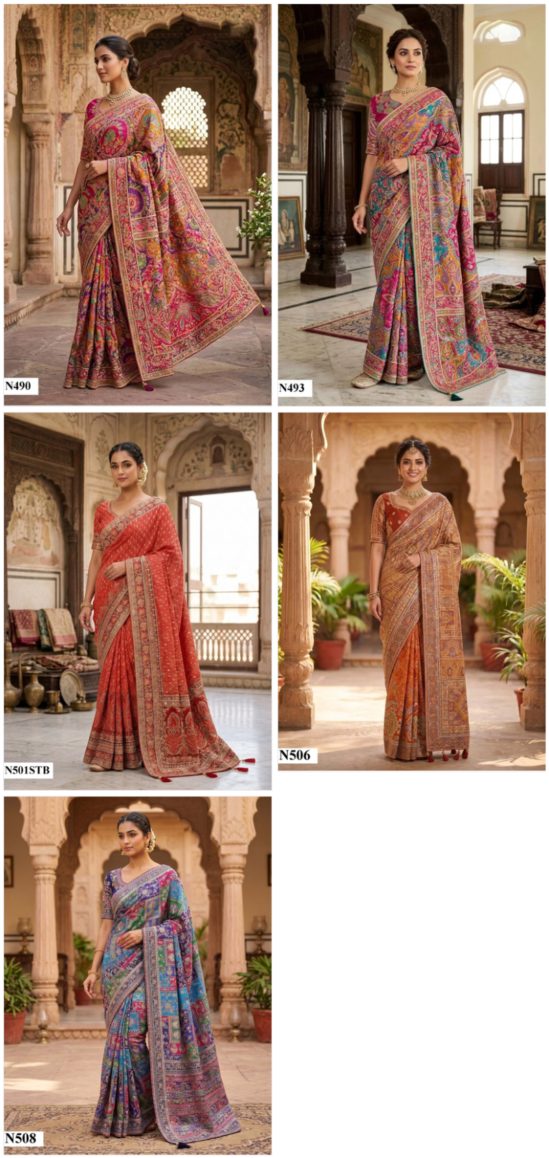 Mahotsav Nimaya Rajwadi Vol 3 Crape Silk Aari Work Saree Catalog — Wholesale Sarees, Mahotsav wholesale from Surat — view 4