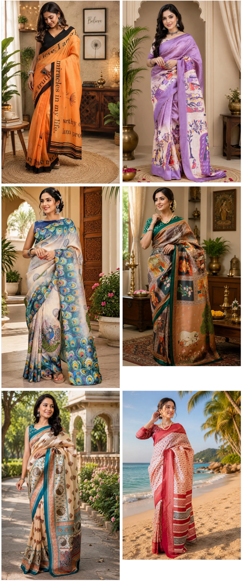 Meera 352 Chanderi Cotton Digital Printed Ready To Wear Saree — Wedding Saree, MEERA wholesale from Surat — view 7
