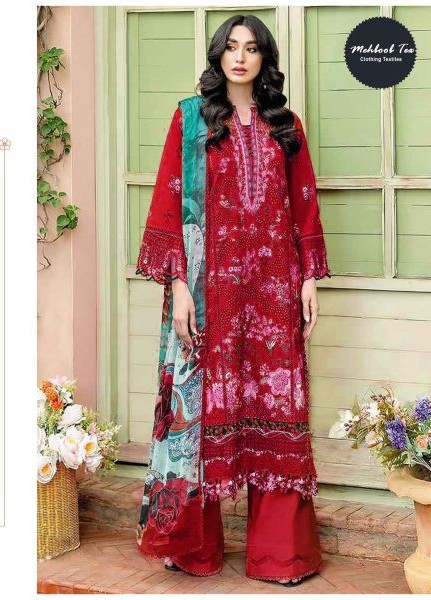 Mehboob Tex 1933 And 1934 Cotton Embroidered Salwar Kameez Catalog