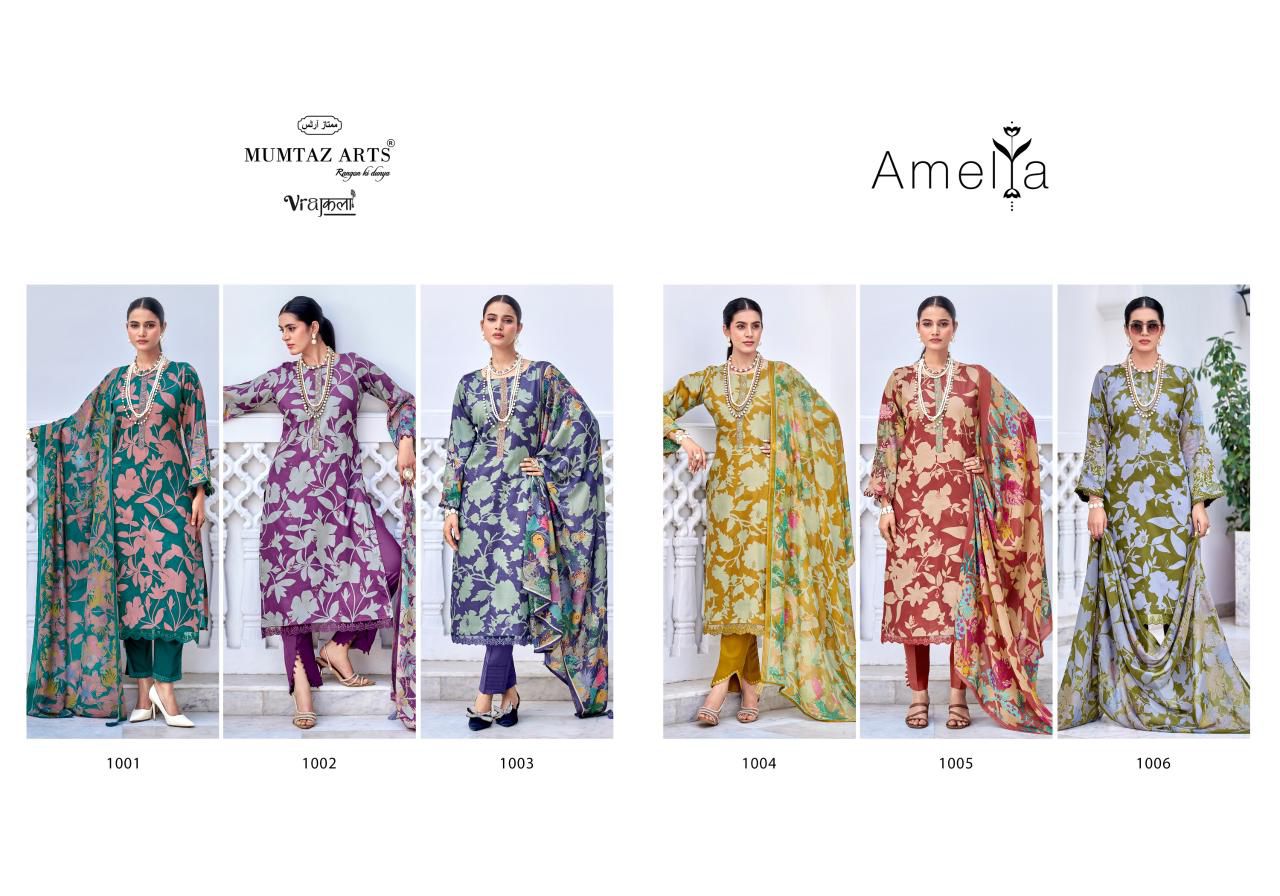 Mumtaz Arts Amelia Viscose Jam Digital Printed Dress Material Catalog — Wholesale Dress Material, Vardan Ethnic wholesale from Surat — view 7