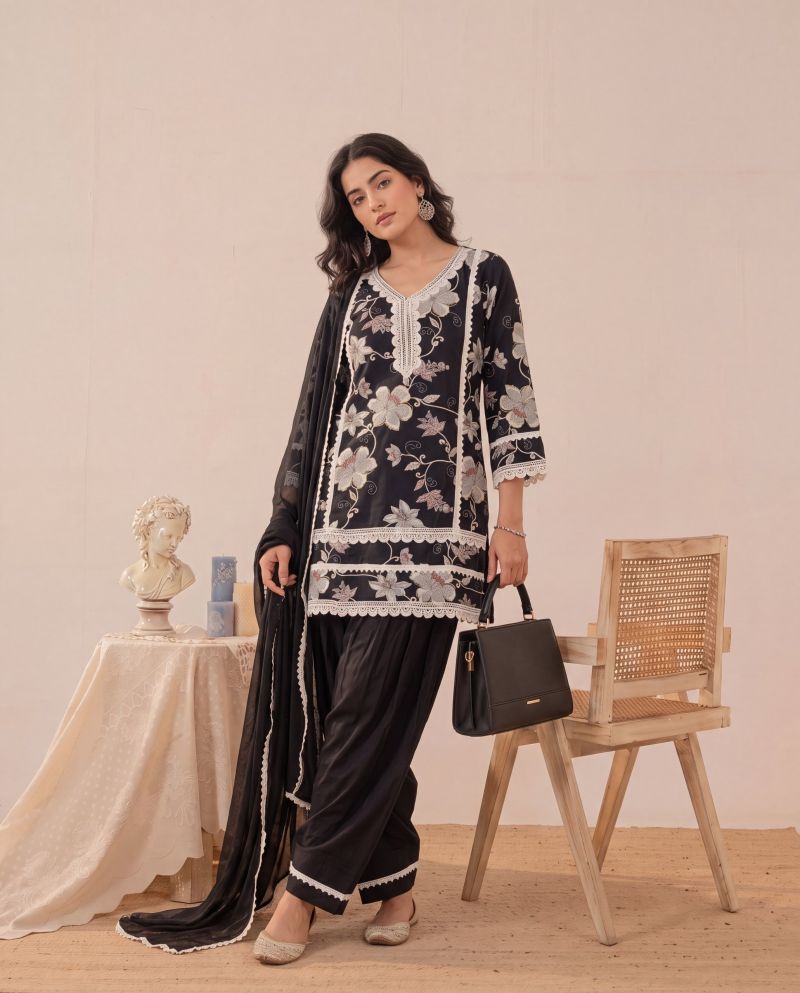 Naisha K 1073 Rayon Discharge Print Readymade Farsi Salwar Kameez — Wholesale, Naisha wholesale from Surat — view 9