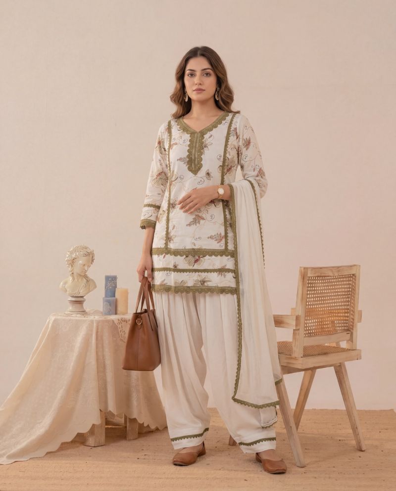 Naisha K 1073 Rayon Discharge Print Readymade Farsi Salwar Kameez — Wholesale, Naisha wholesale from Surat — view 8