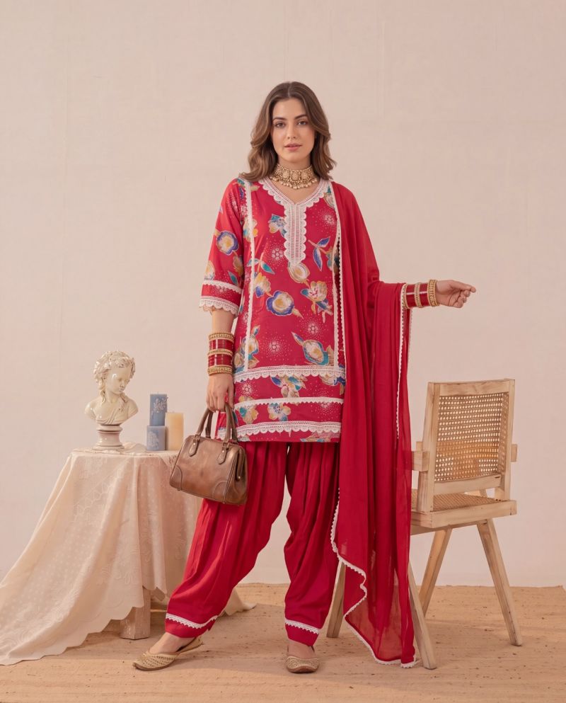 Naisha K 1073 Rayon Discharge Print Readymade Farsi Salwar Kameez — Wholesale, Naisha wholesale from Surat — view 5