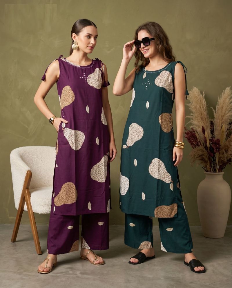 Naisha K 1086 Heavy Rayon With Neck Work Kurti With Bottom Set — Wholesale Kurtis, MPA wholesale from Surat — view 8
