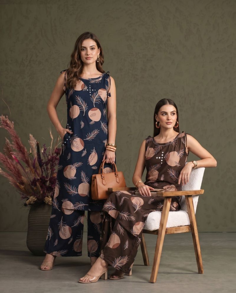 Naisha K 1086 Heavy Rayon With Neck Work Kurti With Bottom Set — Wholesale Kurtis, MPA wholesale from Surat — view 5