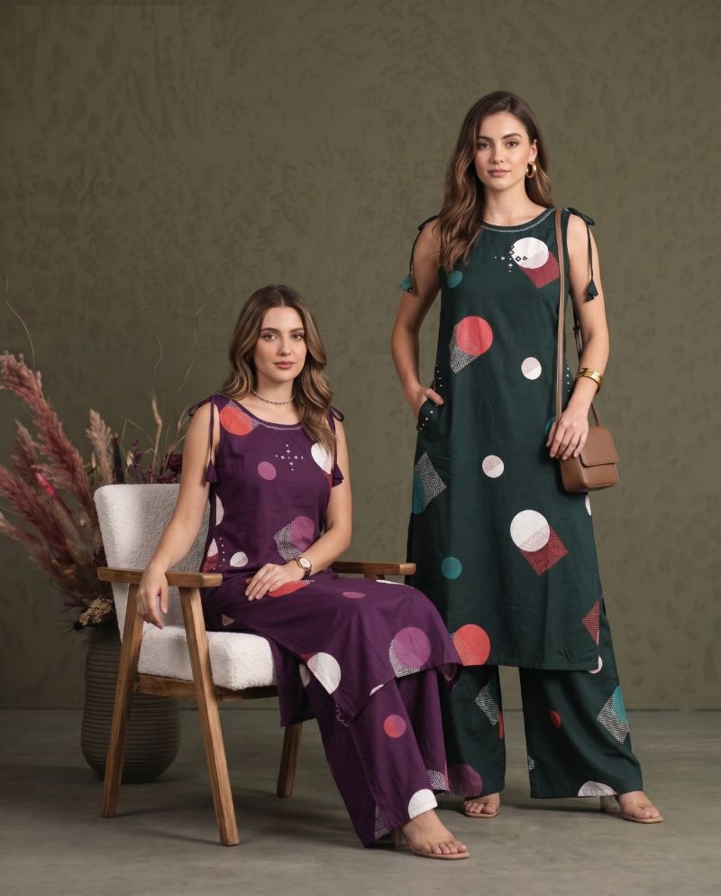 Naisha K 1086 Heavy Rayon With Neck Work Kurti With Bottom Set — Wholesale Kurtis, MPA wholesale from Surat — view 2