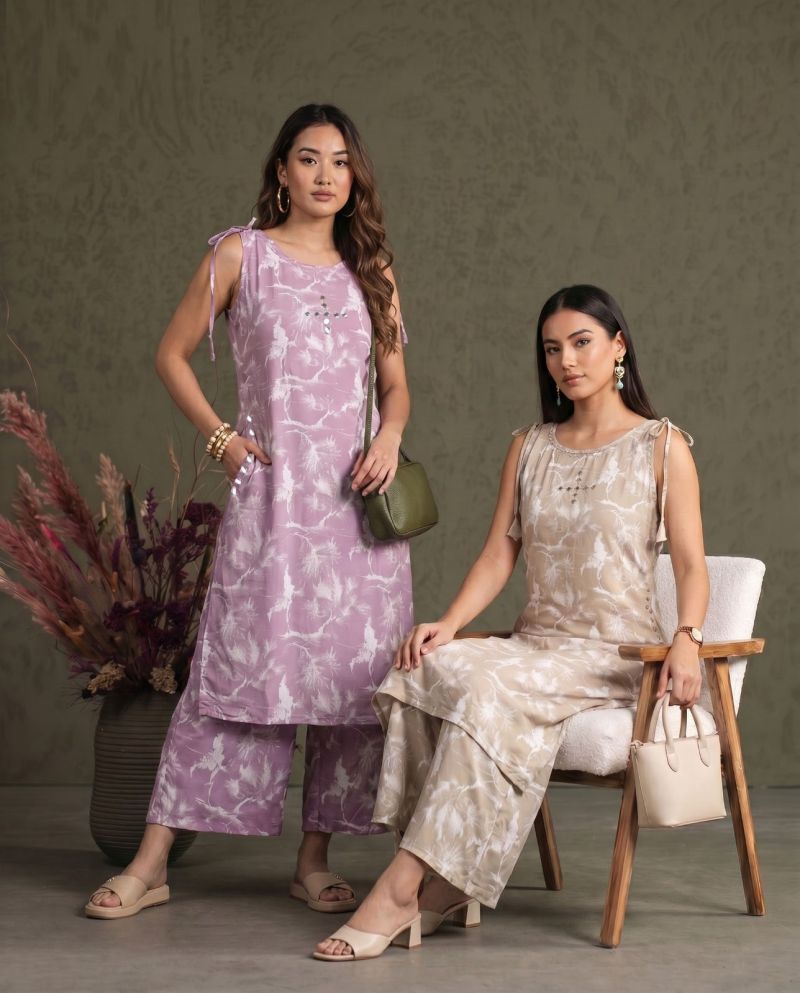 Naisha K 1086 Heavy Rayon With Neck Work Kurti With Bottom Set — Wholesale Kurtis, MPA wholesale from Surat — view 10