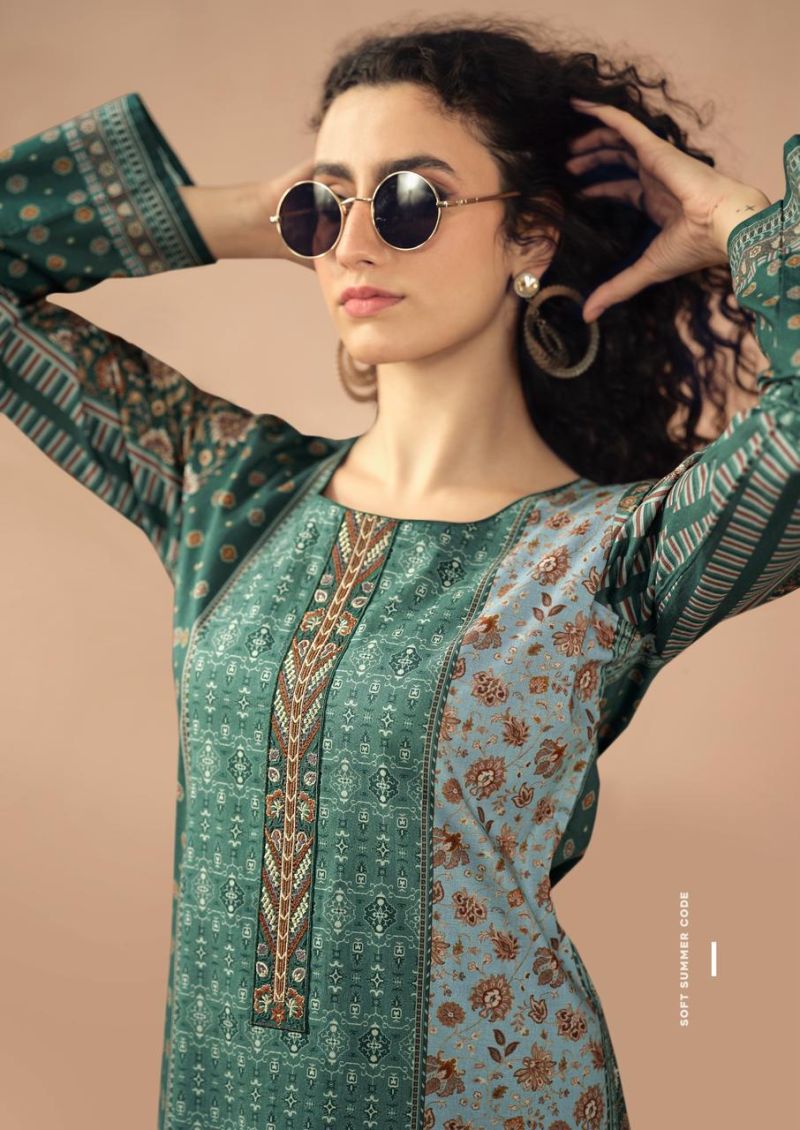 Prm Rozana Cambric Cotton Digital Printed Salwar  Suit — Wholesale Salwar Suits, Prm Trendz wholesale from Surat — view 2