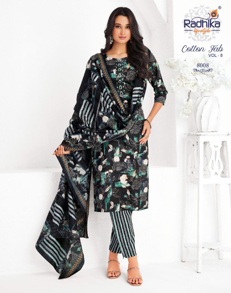 Radhika Cotton Fab Vol 8 Cotton Printed Kurti With Bottom Catalog