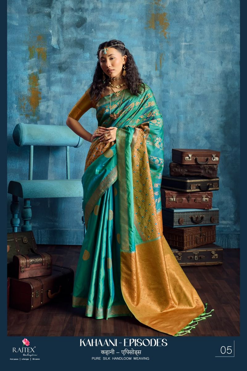 Rajtex Kahaani Episodes Silk Handloom Weaving Saree Catalog — Wholesale Sarees, Vardan Ethnic wholesale from Surat — view 3