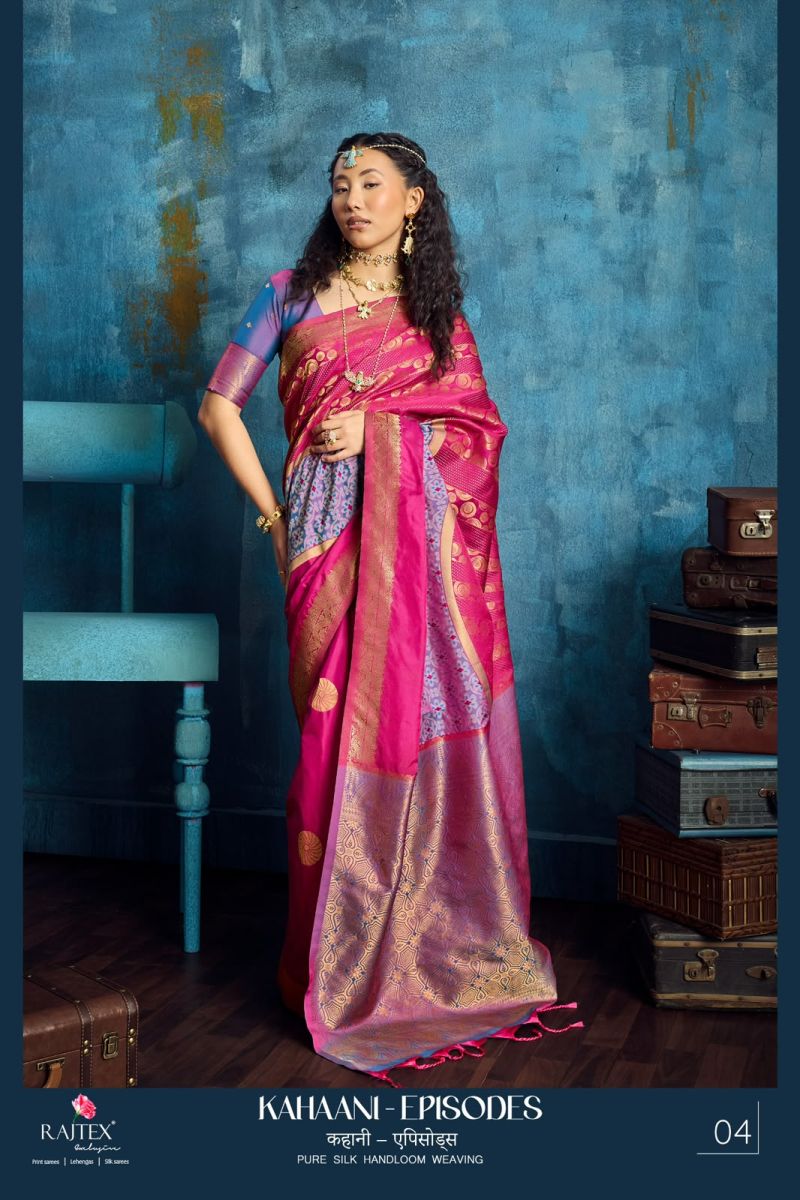 Rajtex Kahaani Episodes Silk Handloom Weaving Saree Catalog — Wholesale Sarees, Vardan Ethnic wholesale from Surat — view 6