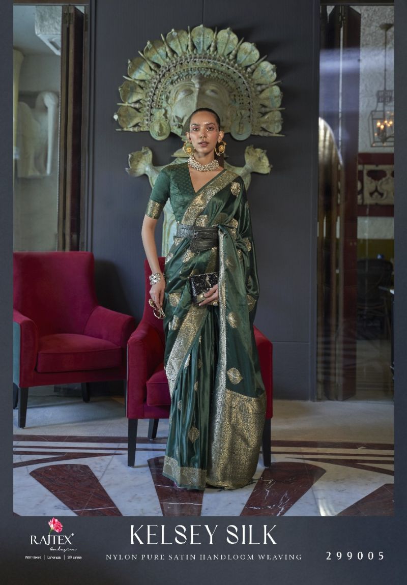 Rajtex Kelsey Silk Nx Satin Handloom Weaving Saree Catalog