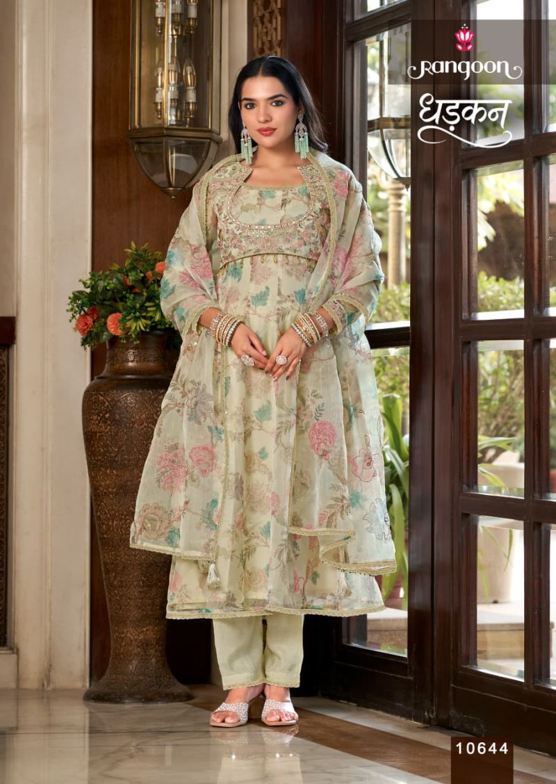 Rangoon Dhadkan Viscose Fancy Print Heavy Work Salwar Kameez — Wholesale Readymade Suit, Rangoon wholesale from Surat — view 2