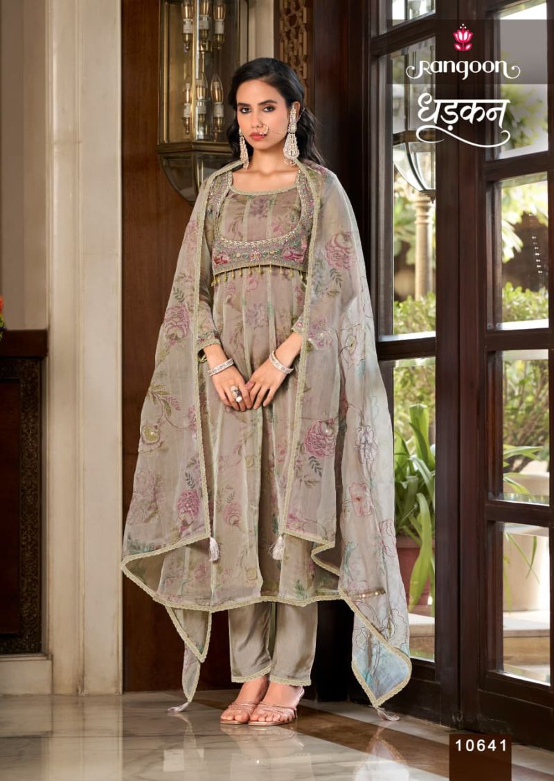 Rangoon Dhadkan Viscose Fancy Print Heavy Work Salwar Kameez — Wholesale Readymade Suit, Rangoon wholesale from Surat — view 3