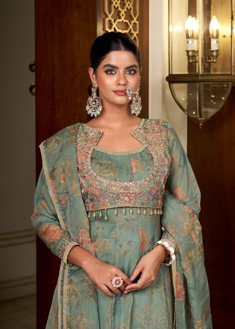 Rangoon Dhadkan Viscose Fancy Print Heavy Work Salwar Kameez — Wholesale Readymade Suit, Rangoon wholesale from Surat — view 5