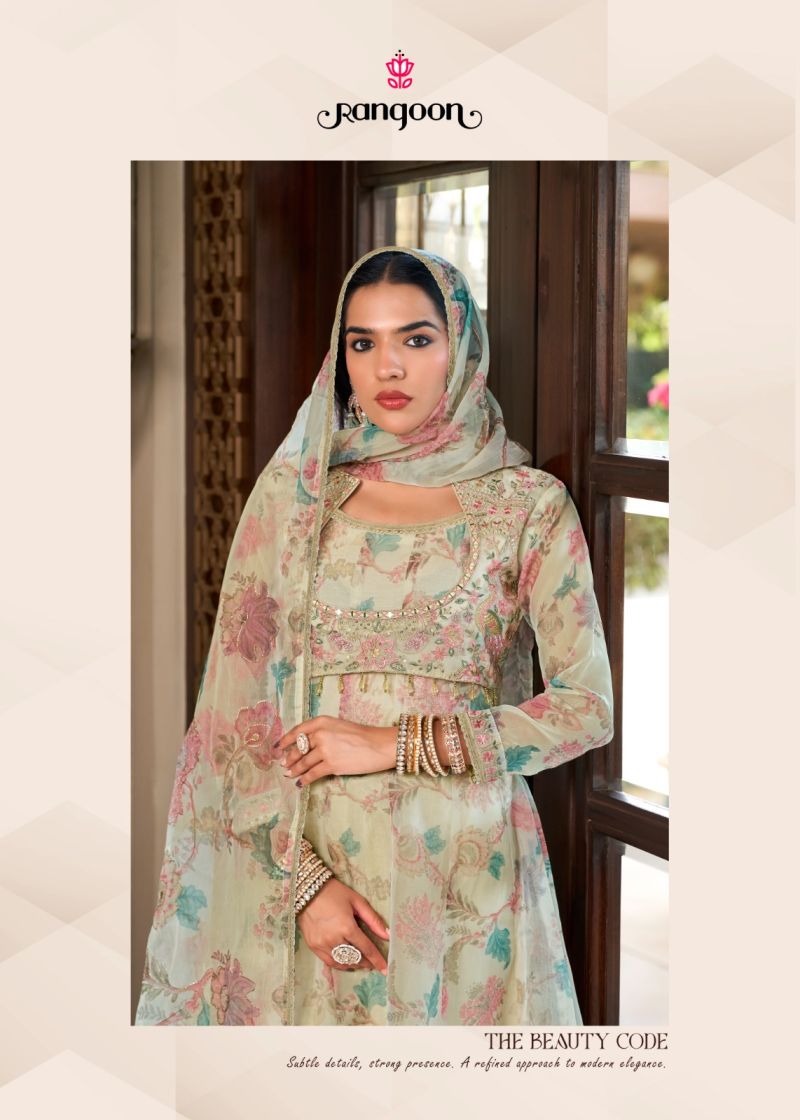 Rangoon Dhadkan Viscose Fancy Print Heavy Work Salwar Kameez — Wholesale Readymade Suit, Rangoon wholesale from Surat — view 6