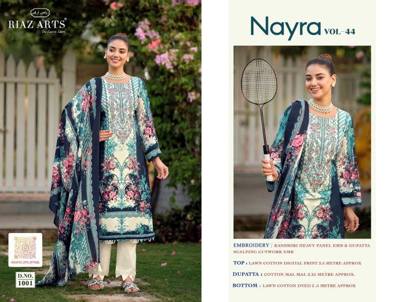 Riaz Arts Nayra Vol 44 Cotton Digital Printed Dress Material Catalog — Cotton Dress Material, Vardan Ethnic wholesale from Surat — view 2